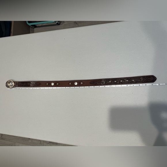EUC brown leather boy’s cowboy belt - Picture 5 of 5